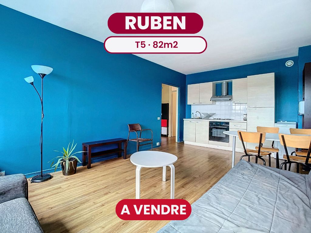 Achat appartement à vendre 5 pièces 81 m² - Lille