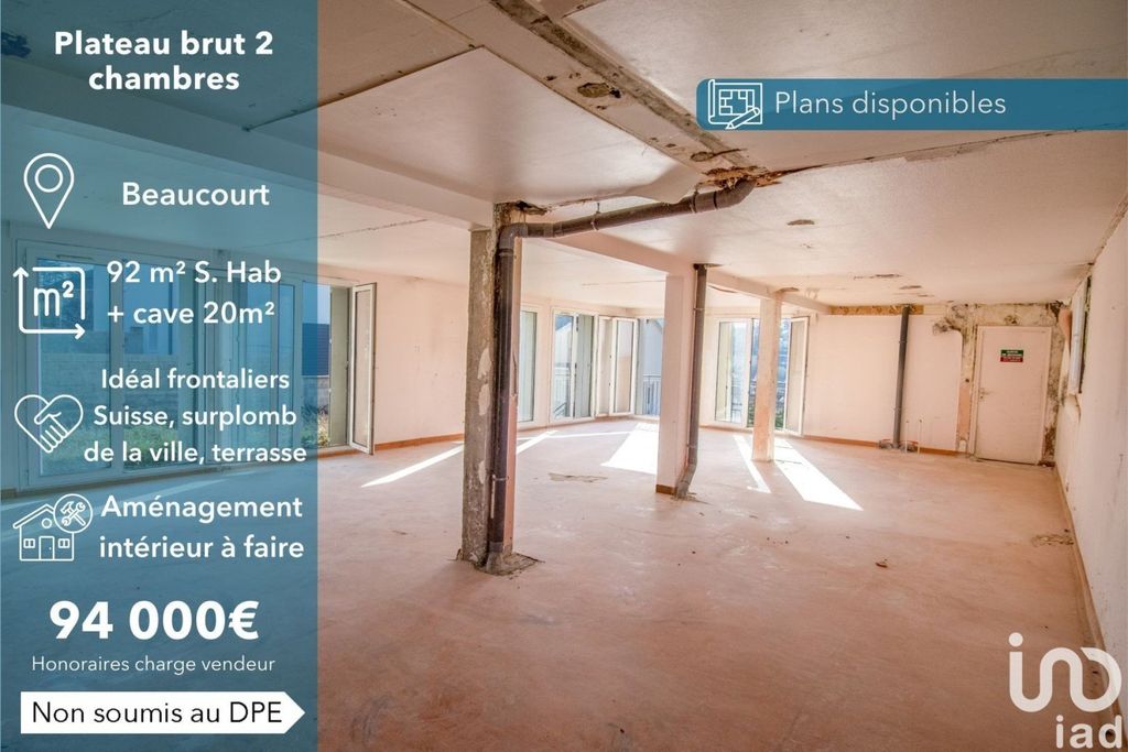 Achat appartement à vendre 3 pièces 90 m² - Beaucourt