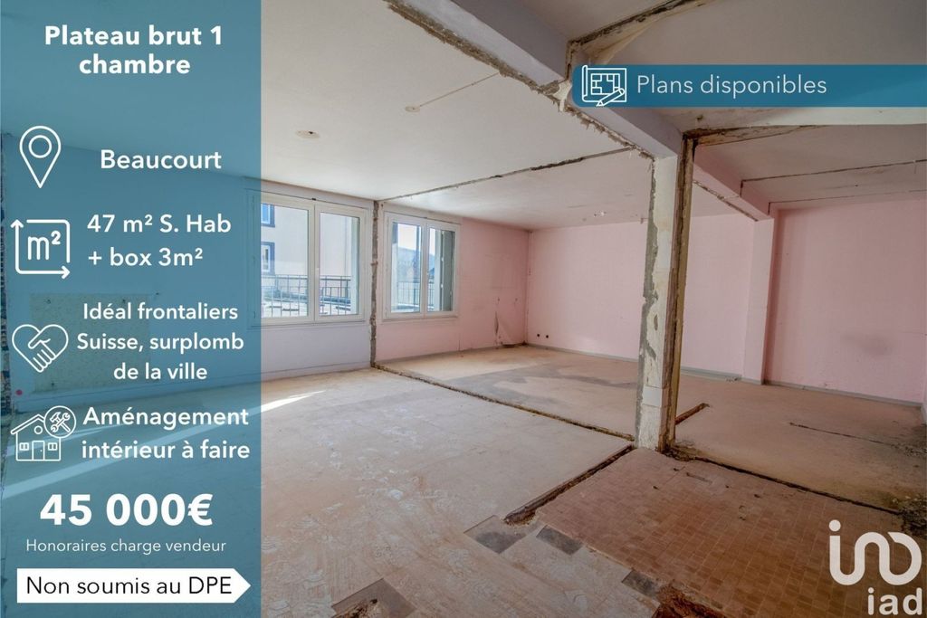 Achat appartement à vendre 2 pièces 47 m² - Beaucourt