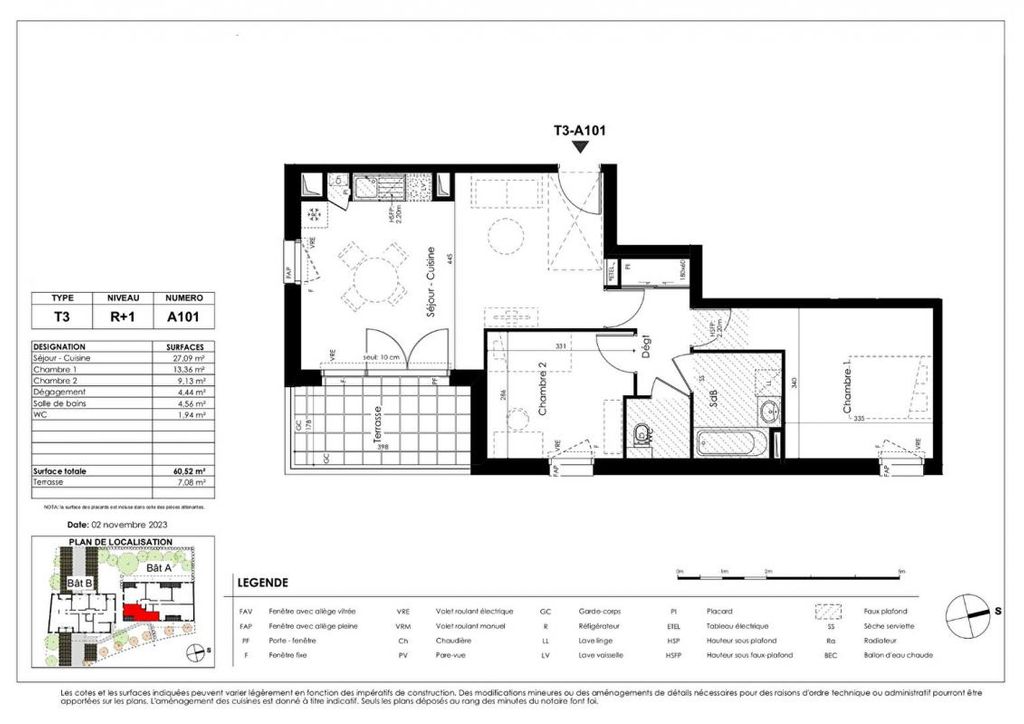 Achat appartement à vendre 3 pièces 60 m² - Basse-Goulaine