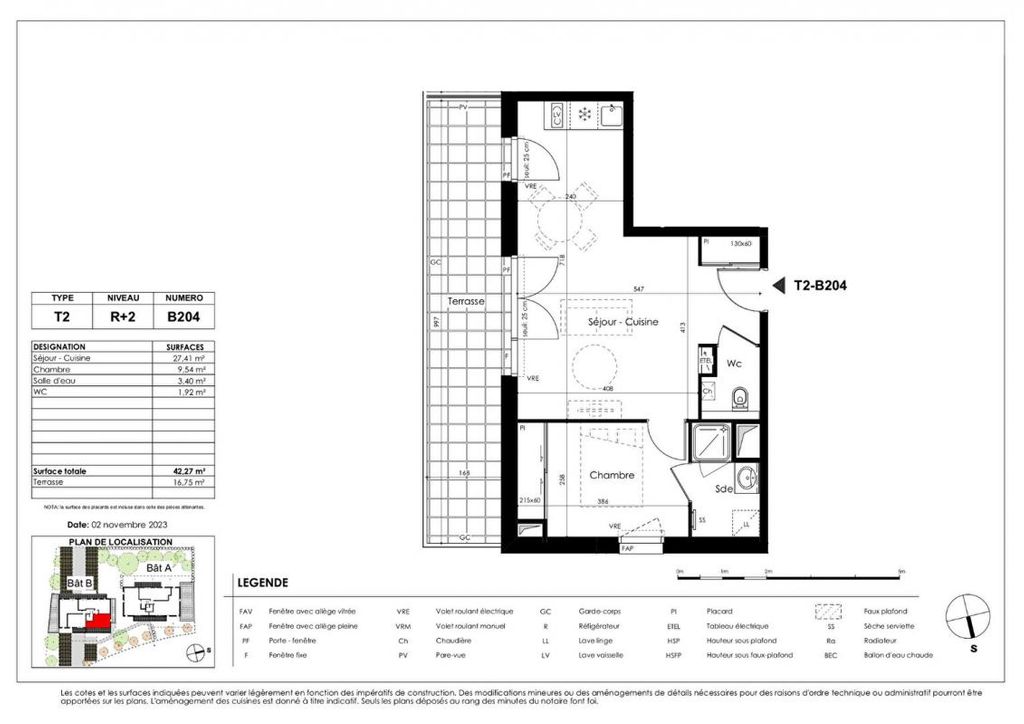 Achat appartement à vendre 2 pièces 42 m² - Basse-Goulaine