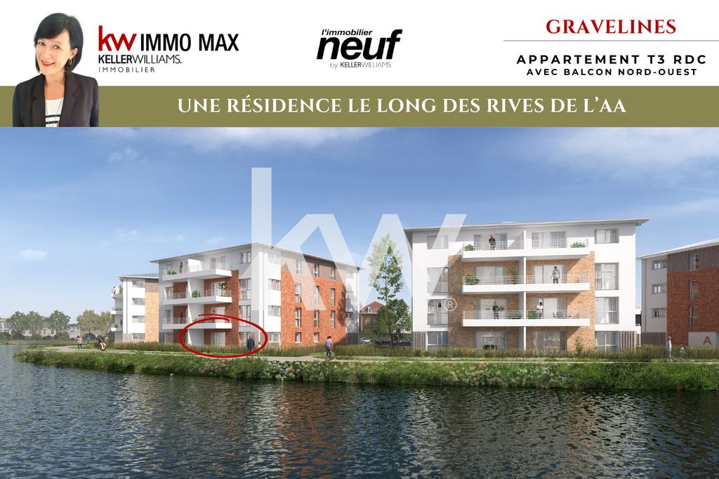 Achat appartement à vendre 3 pièces 71 m² - Gravelines