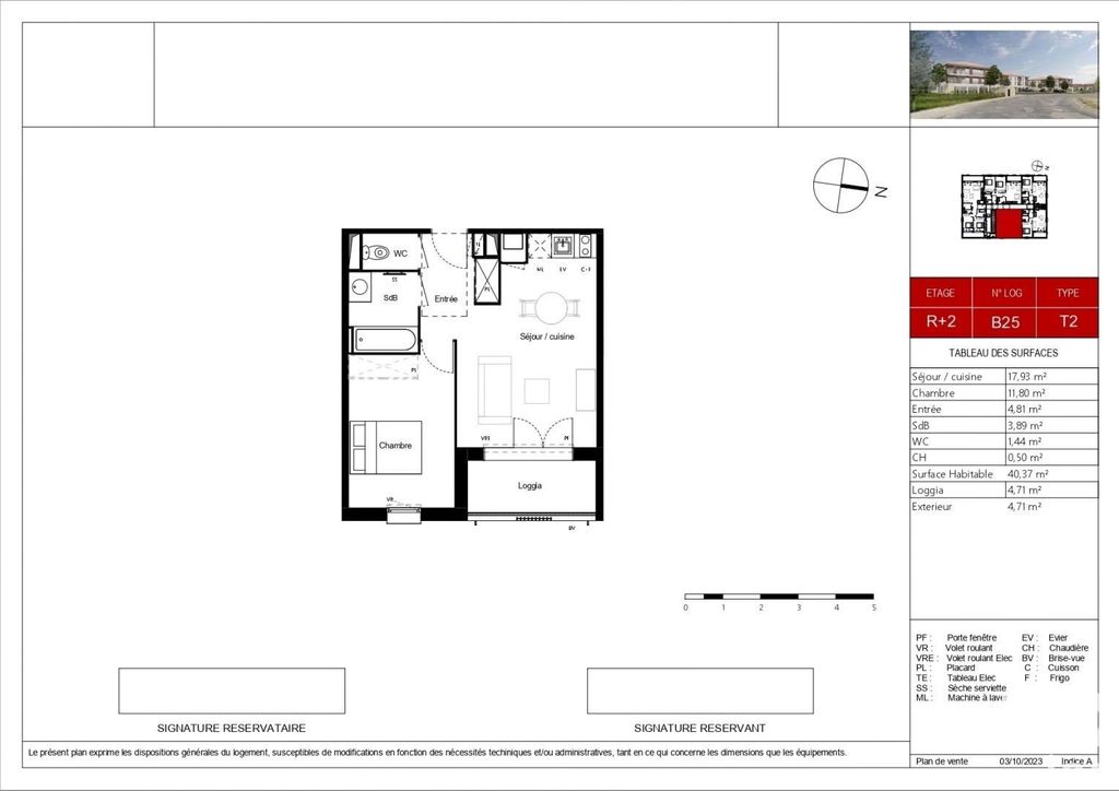 Achat appartement à vendre 2 pièces 40 m² - Pradines