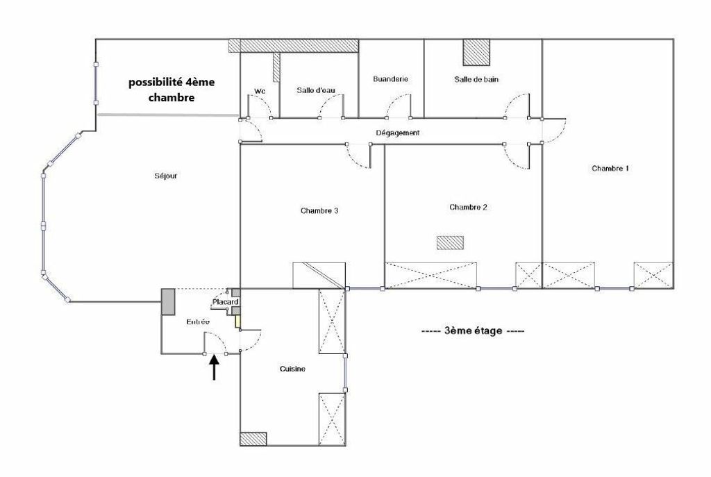 Achat appartement à vendre 5 pièces 129 m² - Antony