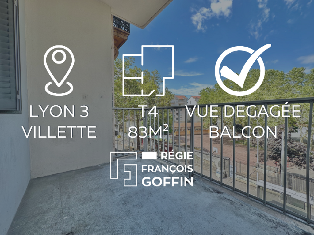 Achat appartement à vendre 4 pièces 85 m² - Lyon 3ème arrondissement