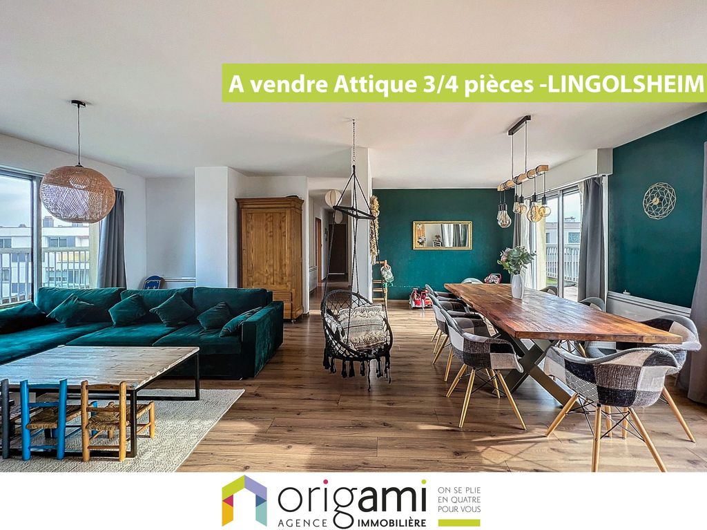 Achat appartement à vendre 4 pièces 97 m² - Lingolsheim