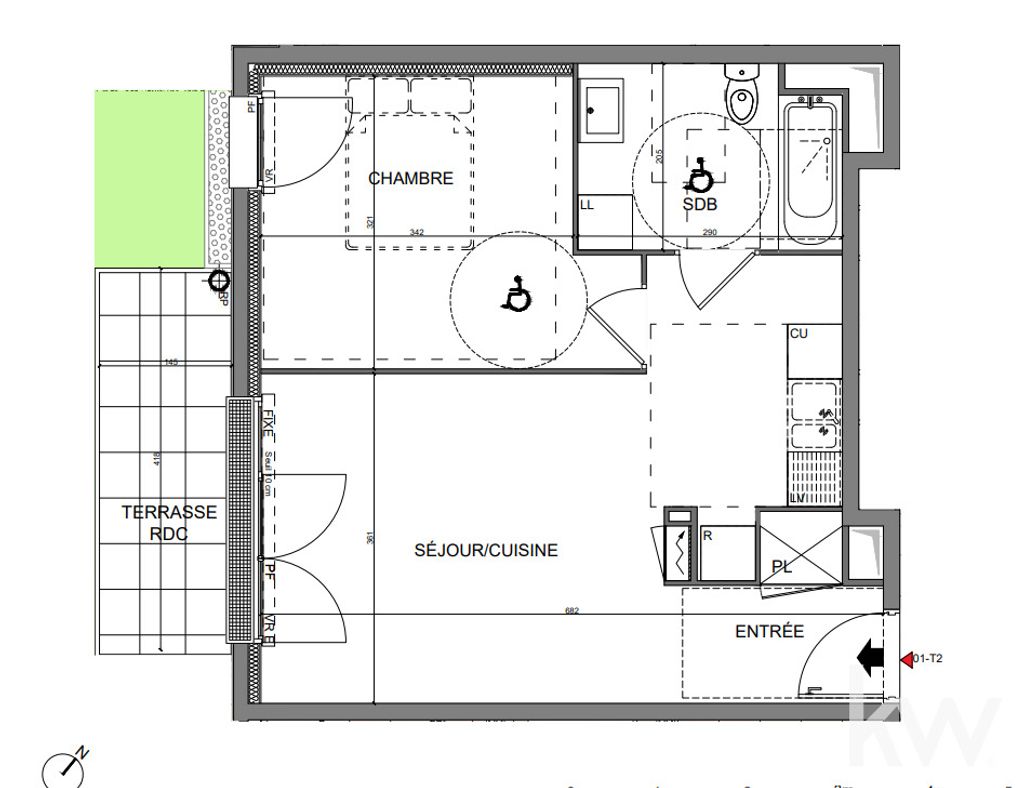 Achat appartement à vendre 2 pièces 44 m² - Collégien