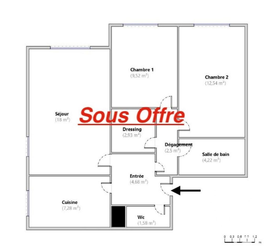 Achat appartement à vendre 3 pièces 62 m² - Antibes