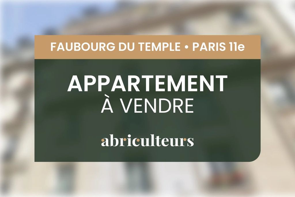 Achat appartement à vendre 4 pièces 110 m² - Paris 11ème arrondissement