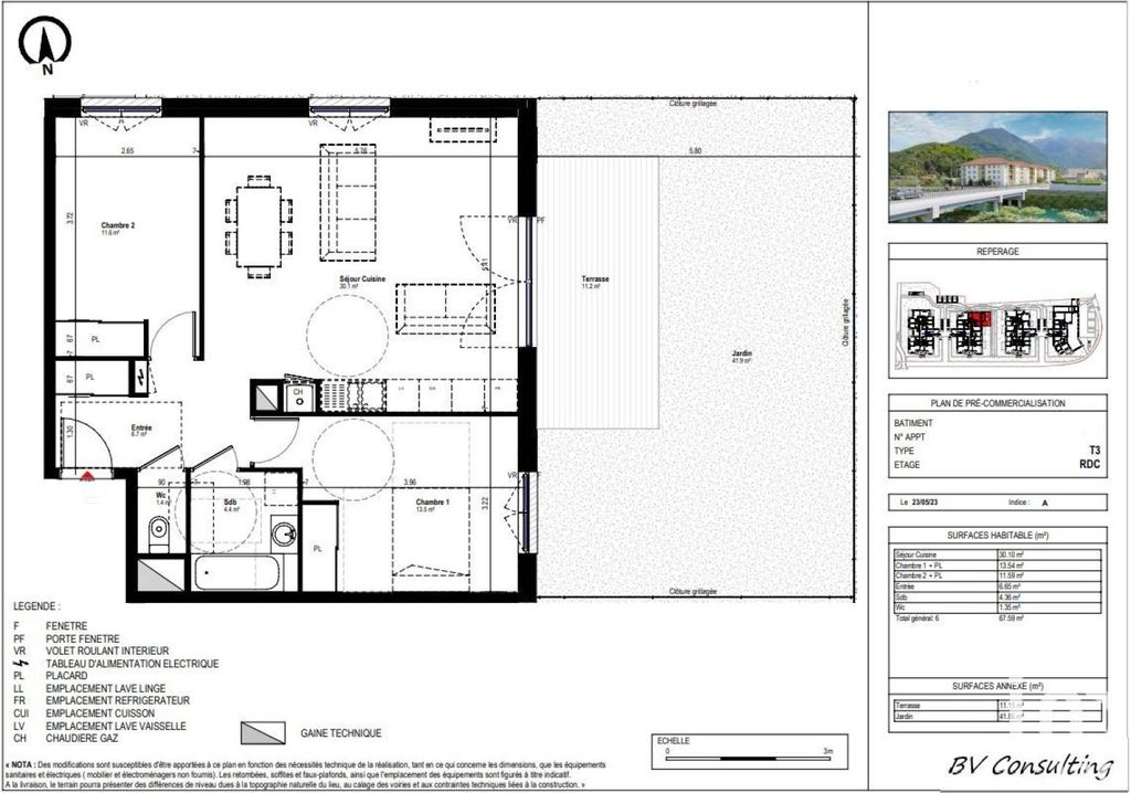 Achat appartement à vendre 3 pièces 67 m² - Albertville