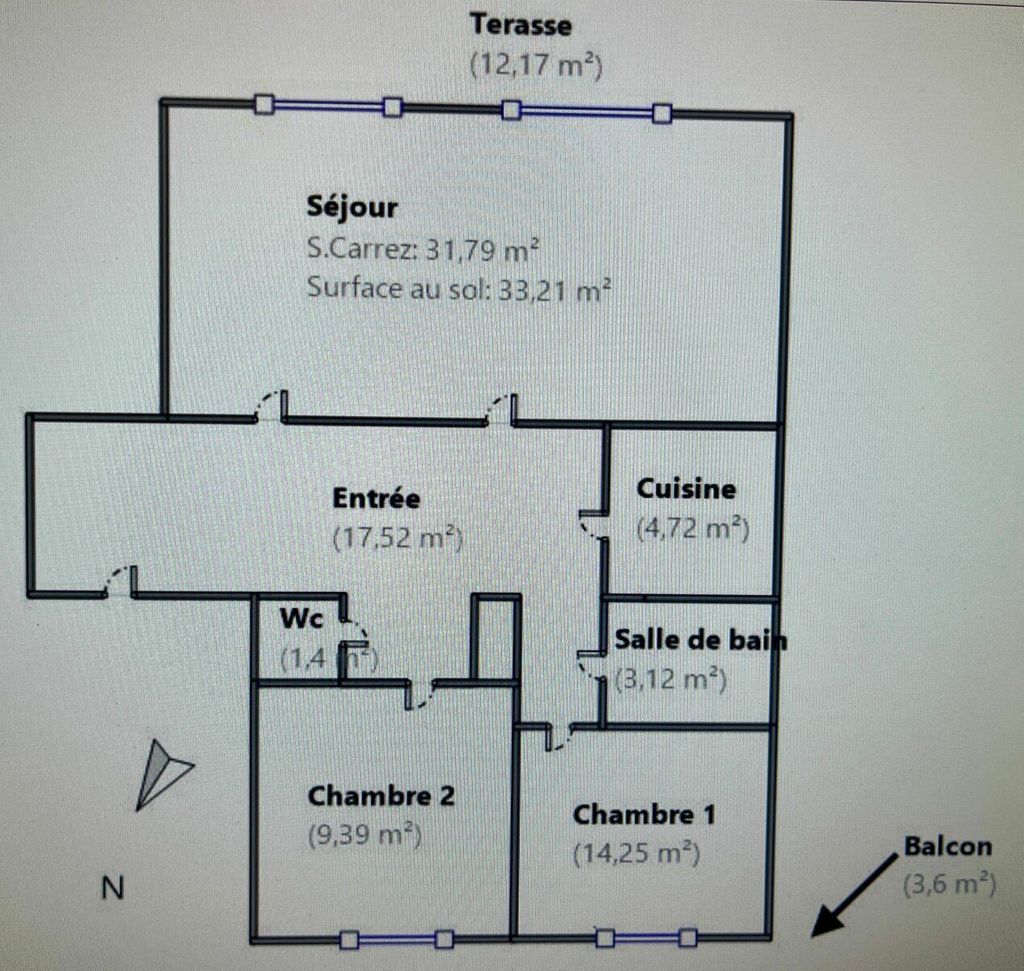 Achat appartement 3 pièce(s) Caluire-et-Cuire