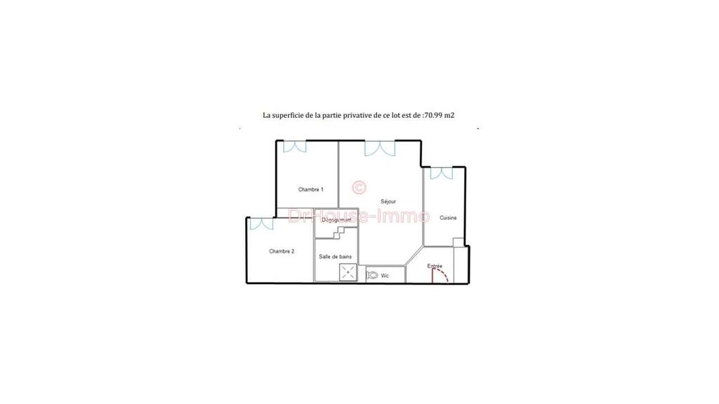 Achat appartement à vendre 3 pièces 71 m² - Chatou