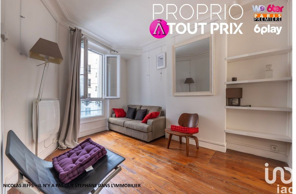 Achat appartement à vendre 2 pièces 26 m² - Paris 20ème arrondissement