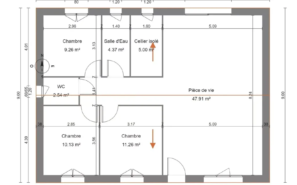 Achat maison 3 chambre(s) - Pernay