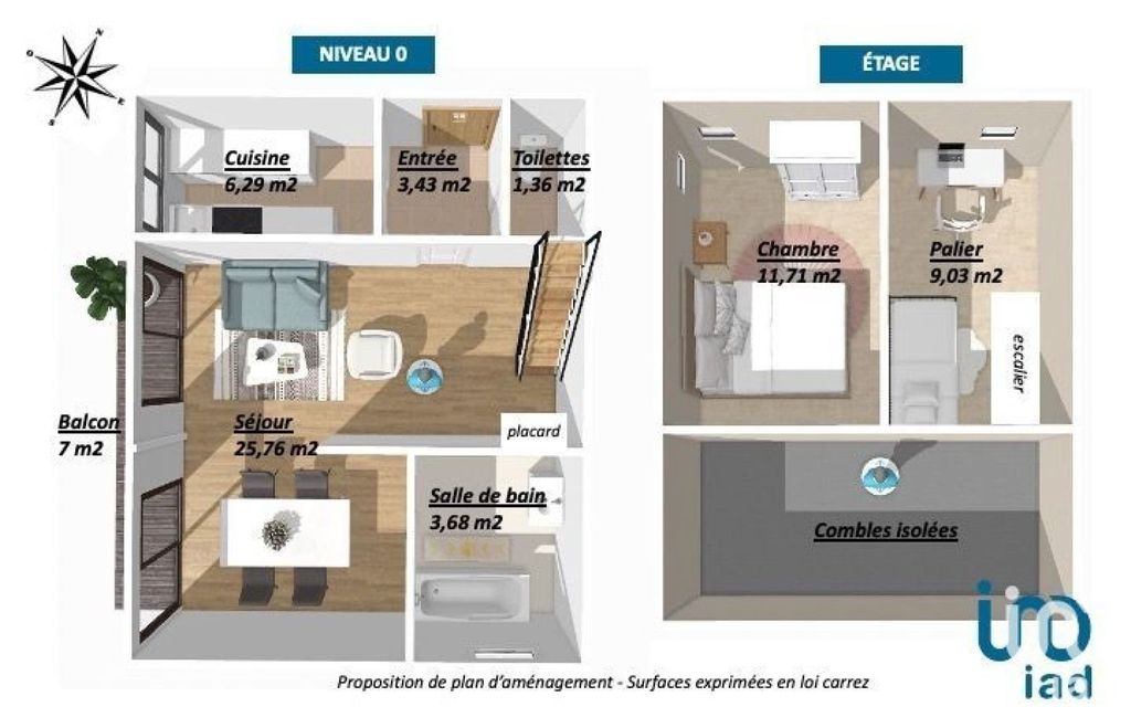 Achat appartement 2 pièce(s) Ramonville-Saint-Agne