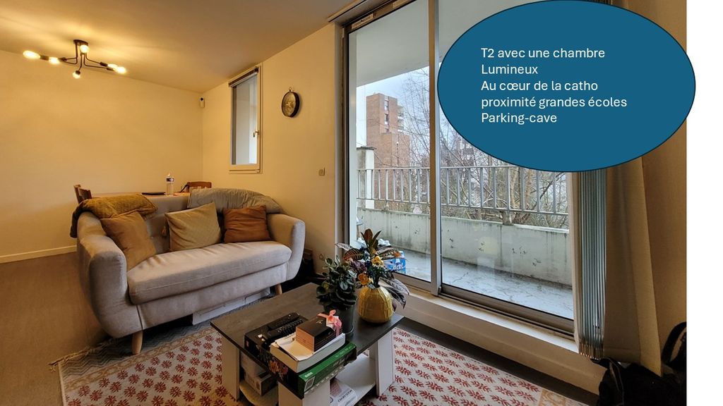 Achat appartement à vendre 2 pièces 44 m² - Lille