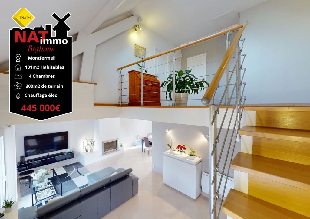 Achat maison à vendre 4 chambres 131 m² - Montfermeil