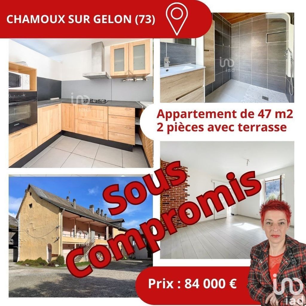Achat appartement 2 pièce(s) Chamoux-sur-Gelon