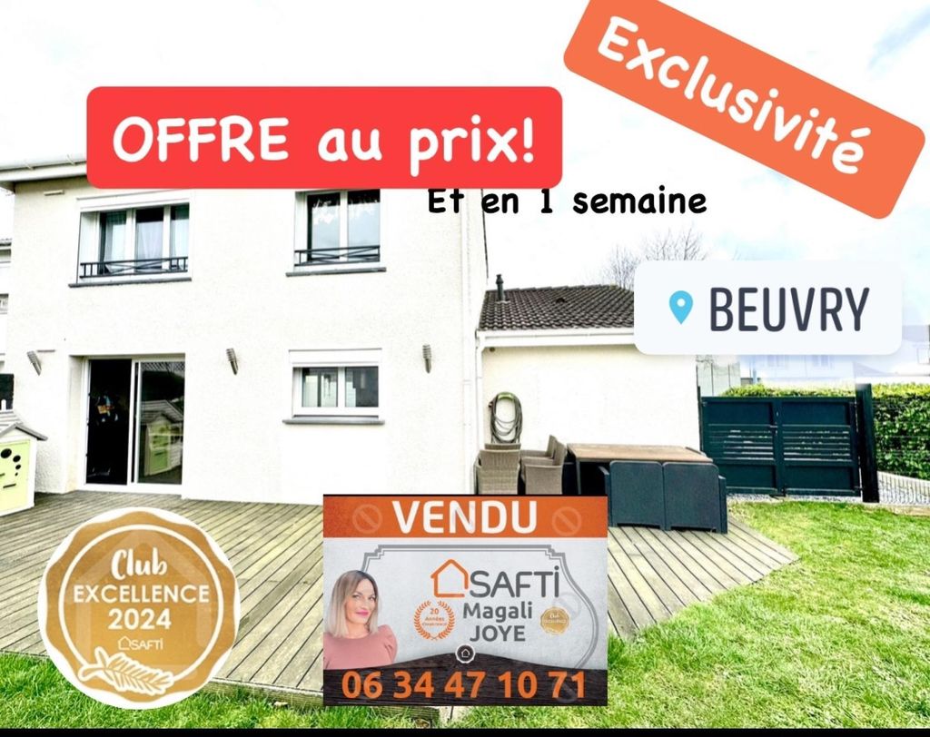 Achat maison à vendre 4 chambres 115 m² - Beuvry