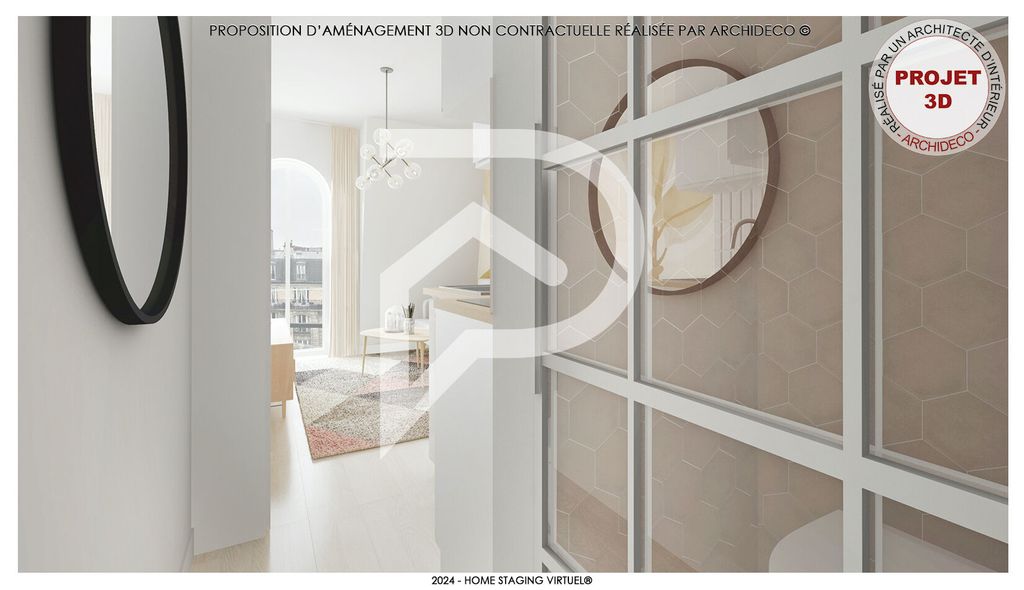 Achat studio à vendre 9 m² - Paris 15ème arrondissement
