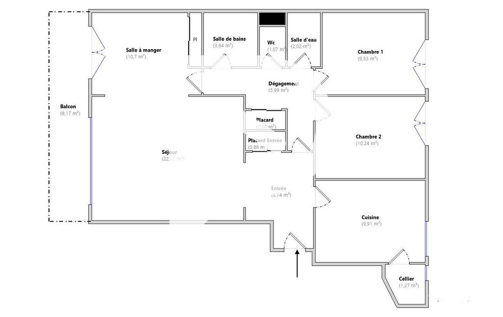 Achat appartement à vendre 4 pièces 85 m² - Rueil-Malmaison