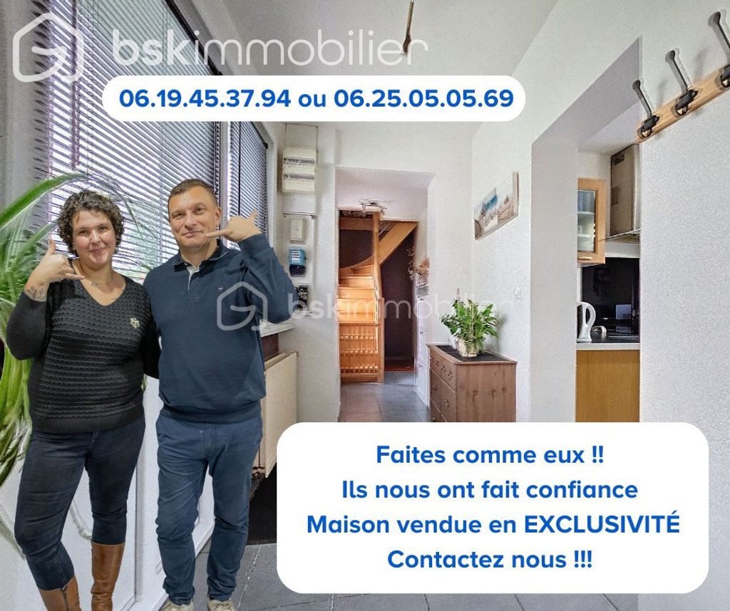 Achat maison à vendre 3 chambres 115 m² - Montigny-en-Ostrevent