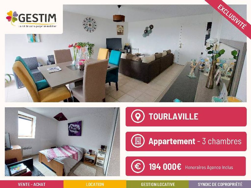 Achat appartement à vendre 4 pièces 80 m² - Digosville