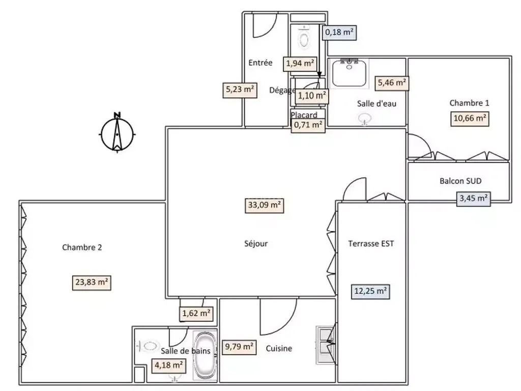 Achat appartement à vendre 5 pièces 97 m² - Asnières-sur-Seine