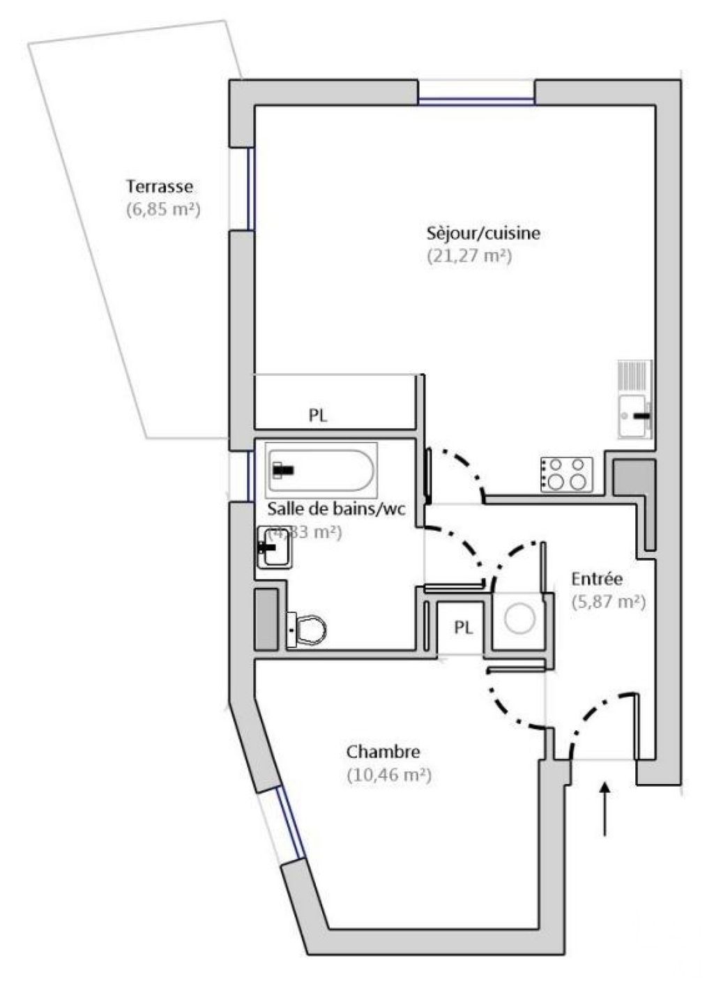 Achat appartement à vendre 2 pièces 42 m² - Vallauris