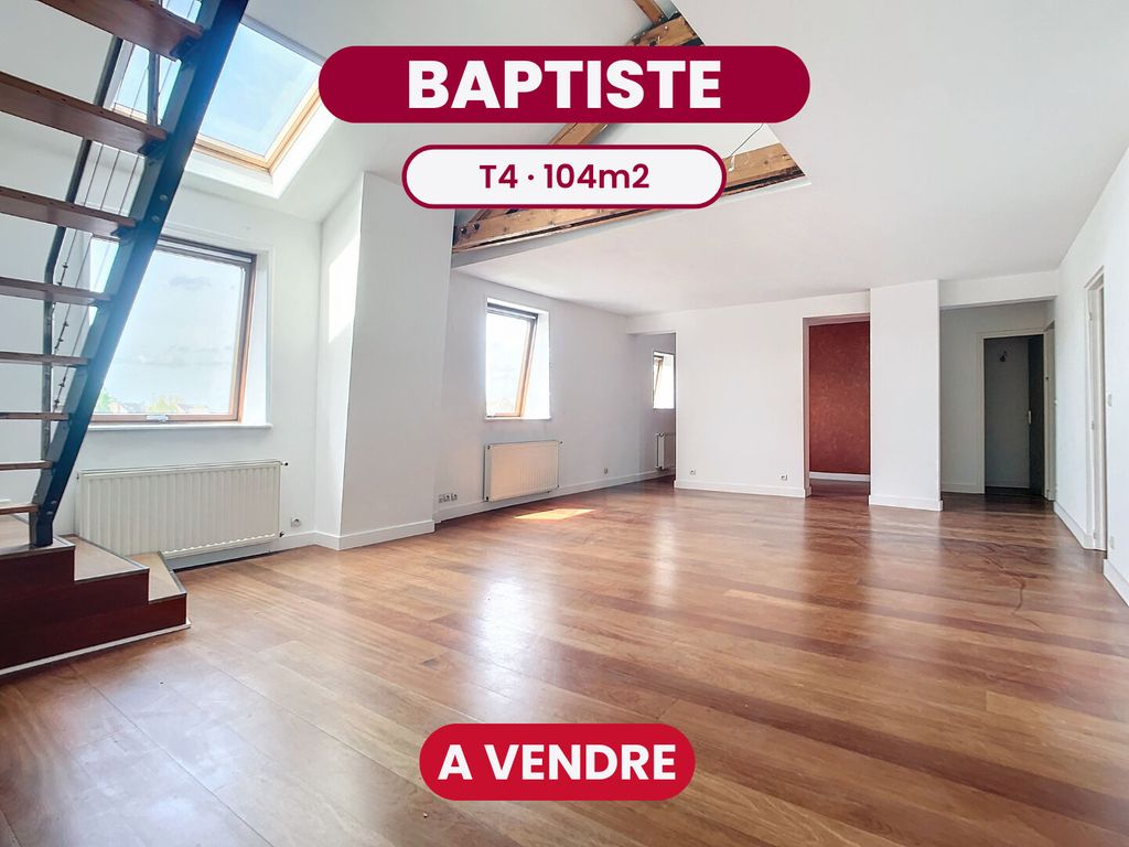Achat duplex à vendre 4 pièces 104 m² - Lille