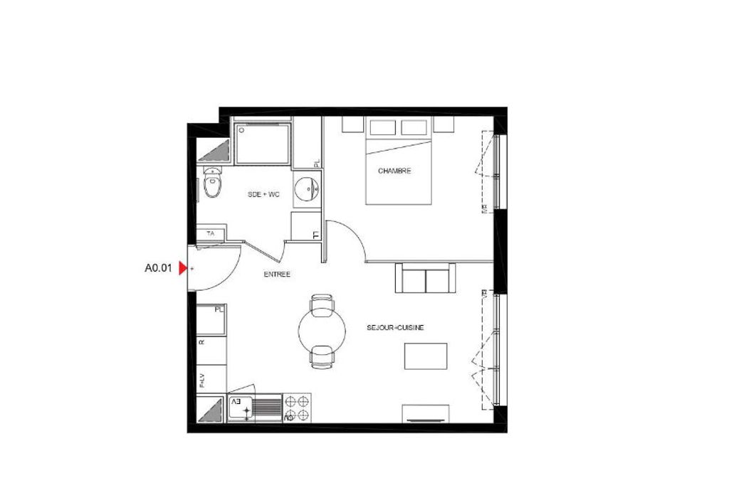 Achat appartement 2 pièce(s) Drancy