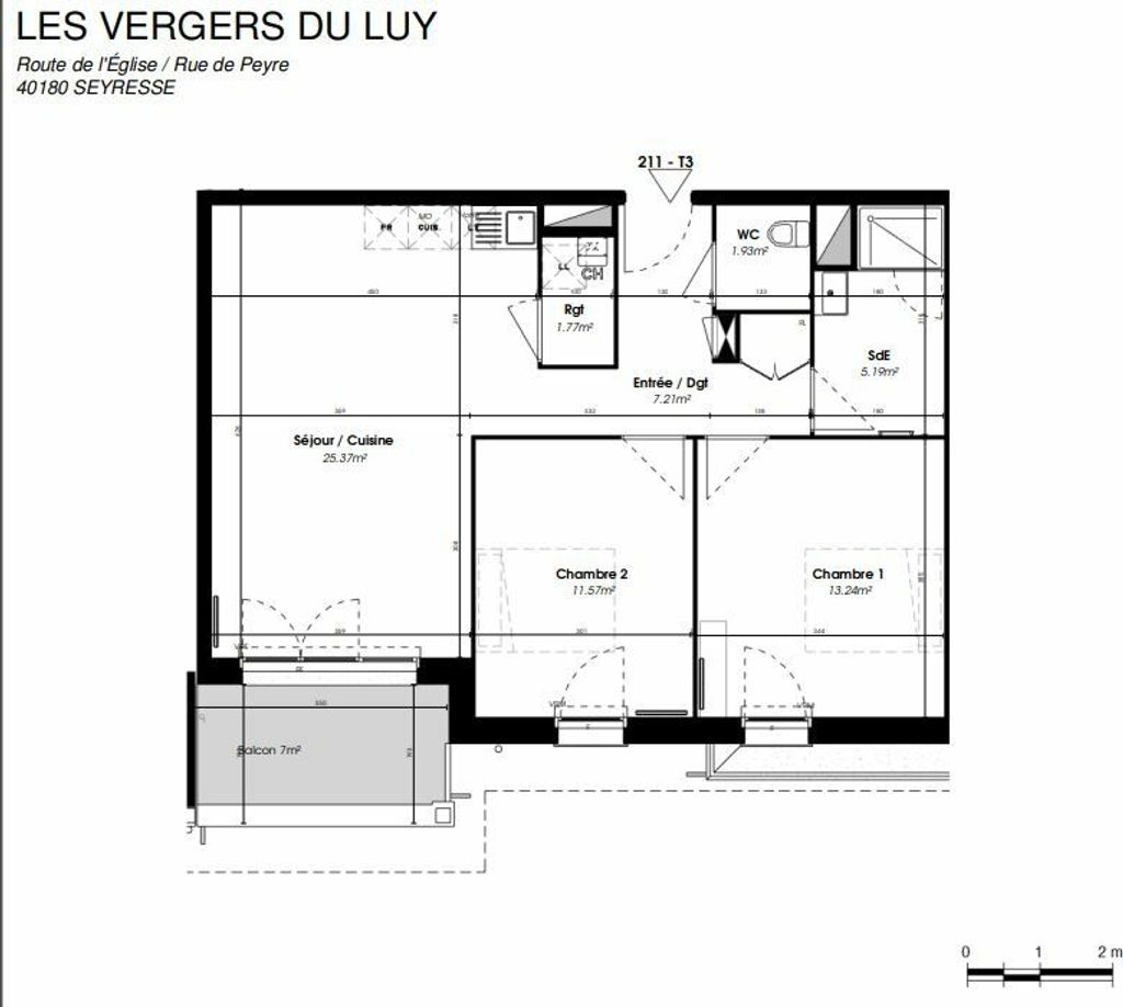 Achat appartement à vendre 3 pièces 66 m² - Seyresse