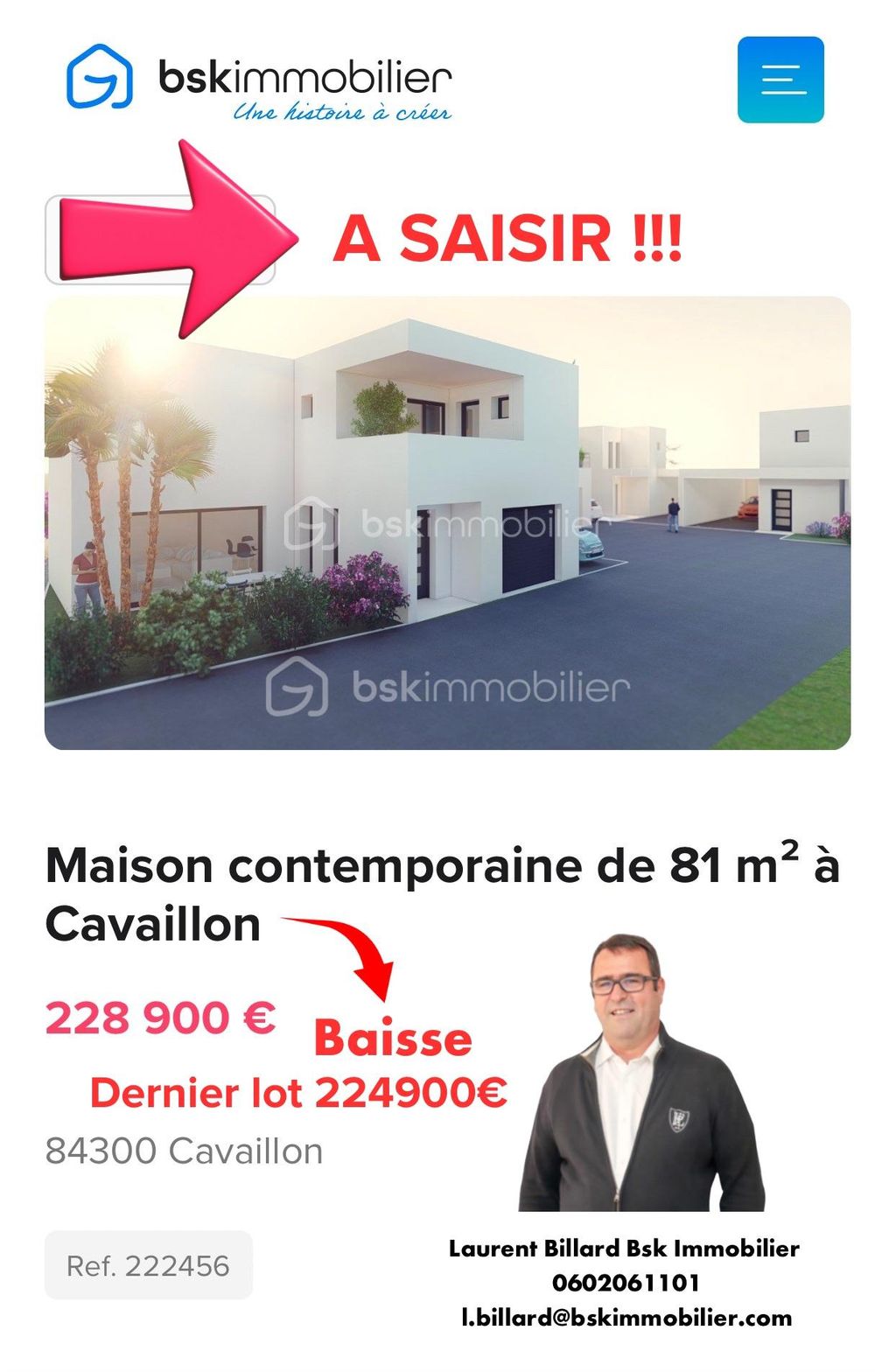 Achat maison à vendre 2 chambres 81 m² - Cavaillon