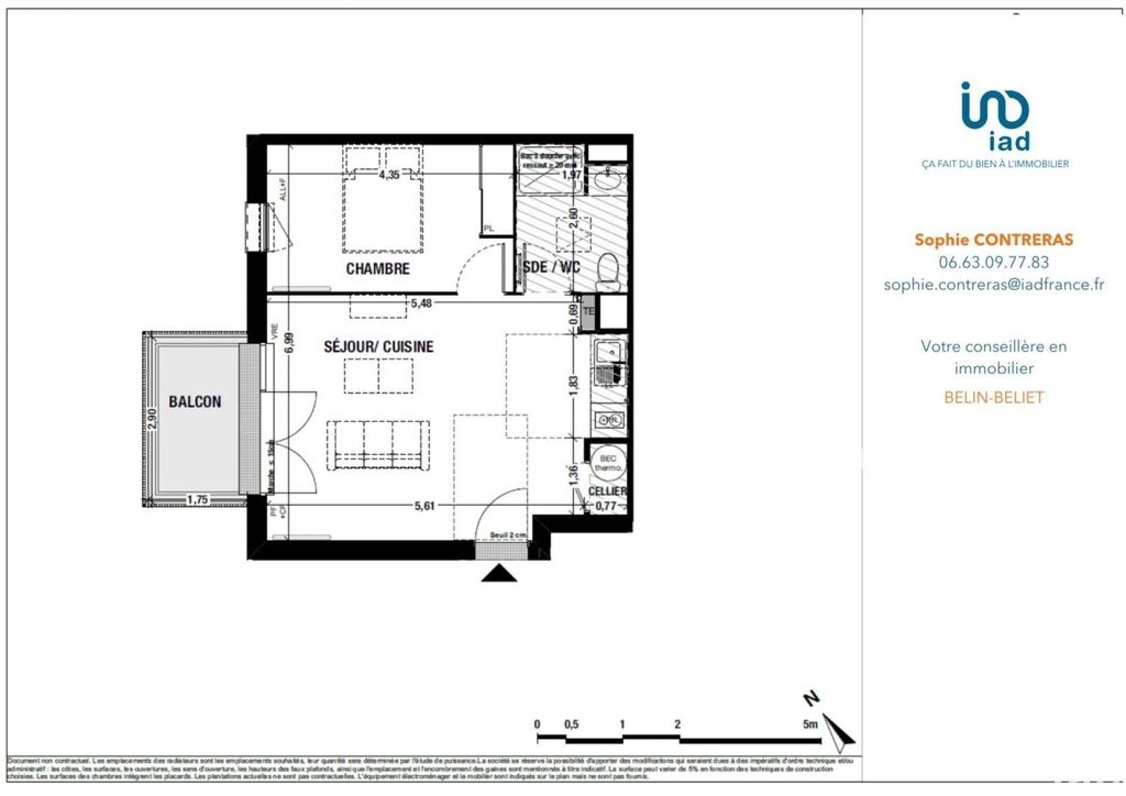 Achat appartement à vendre 2 pièces 43 m² - Belin-Béliet