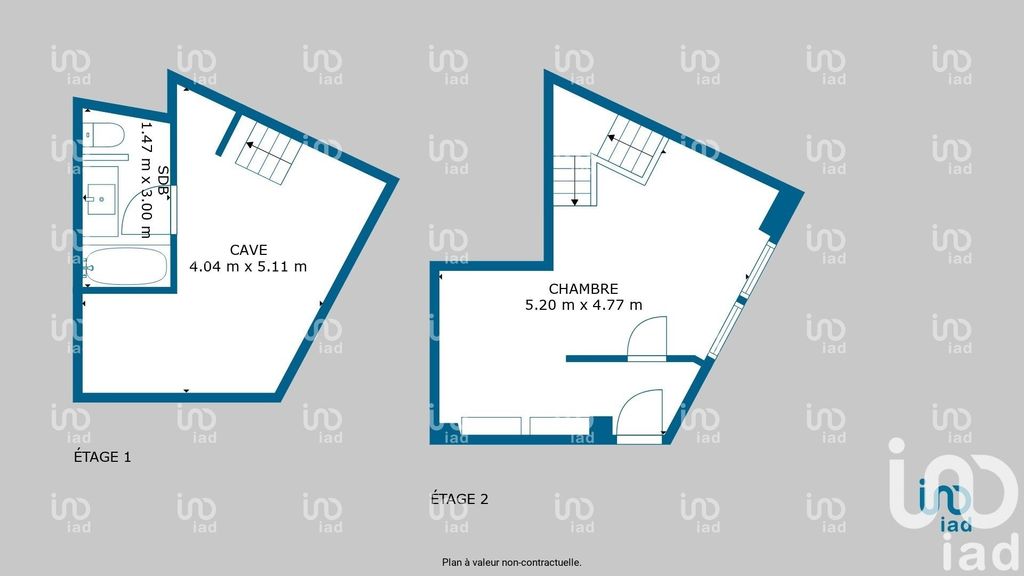 Achat souplex à vendre 2 pièces 41 m² - Lorient