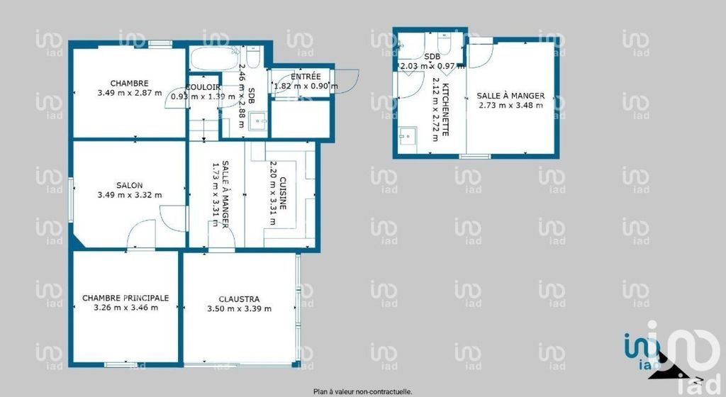 Achat maison à vendre 2 chambres 70 m² - Paimpol