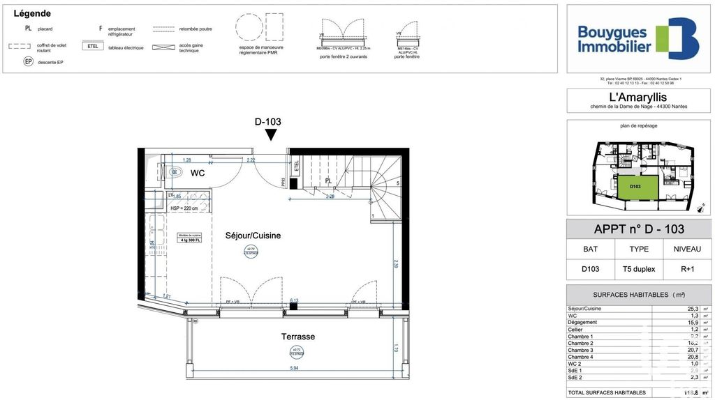 Achat duplex à vendre 5 pièces 120 m² - Nantes
