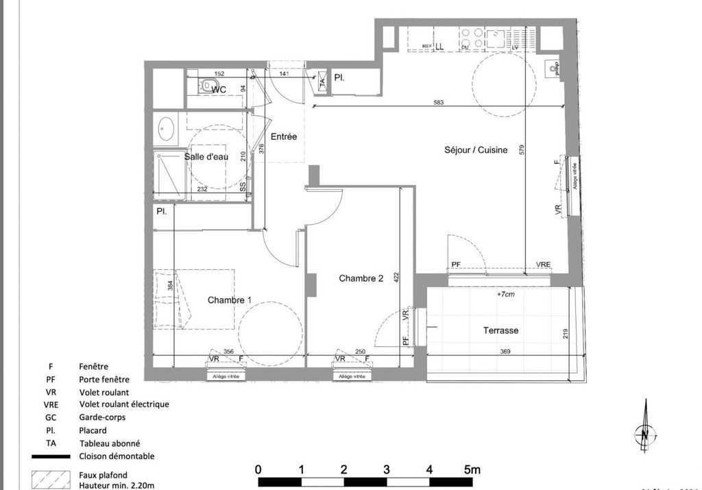 Achat appartement à vendre 3 pièces 61 m² - Jassans-Riottier