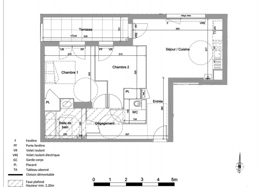 Achat appartement à vendre 3 pièces 58 m² - Jassans-Riottier