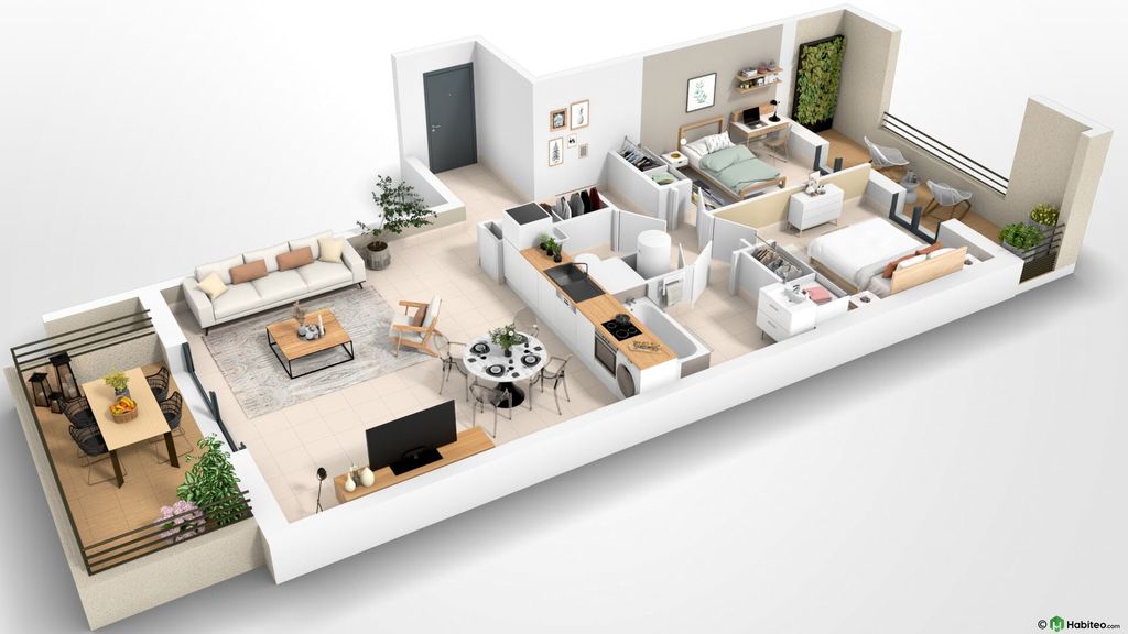 Achat appartement à vendre 3 pièces 73 m² - Ajaccio