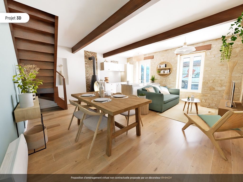 Achat duplex à vendre 3 pièces 56 m² - Saint-Pierre-d'Oléron