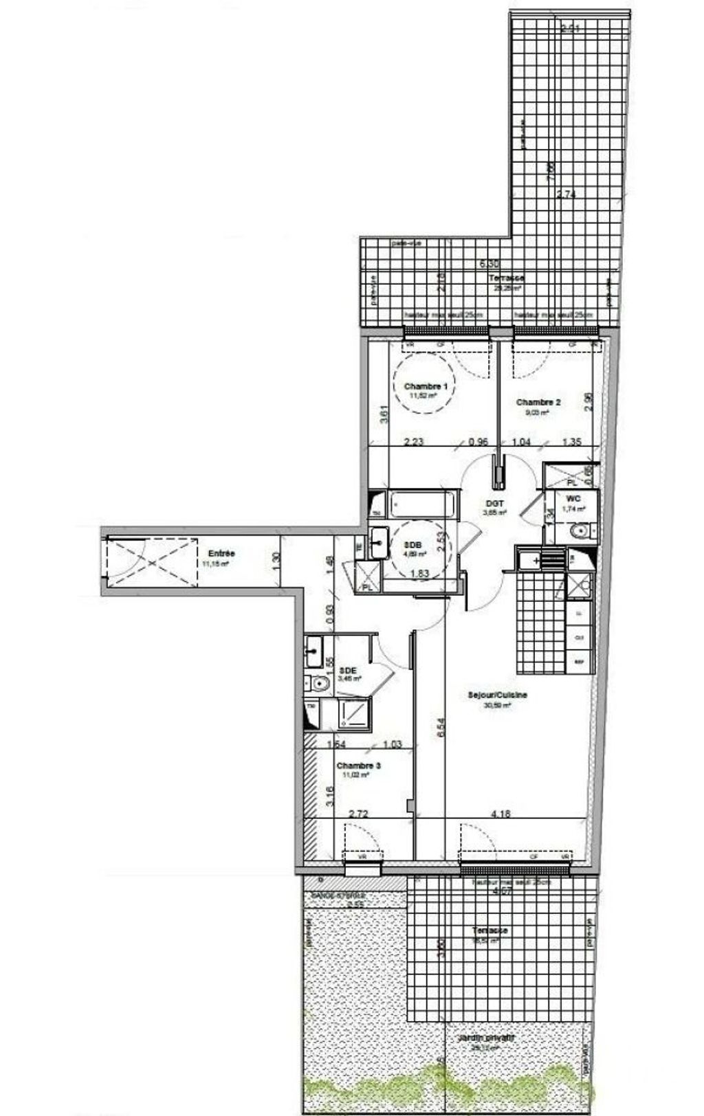 Achat appartement 4 pièce(s) Morainvilliers