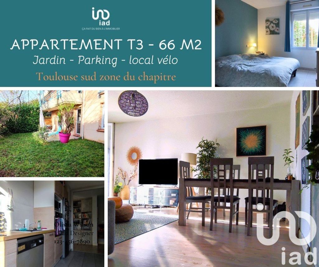 Achat appartement à vendre 3 pièces 66 m² - Toulouse