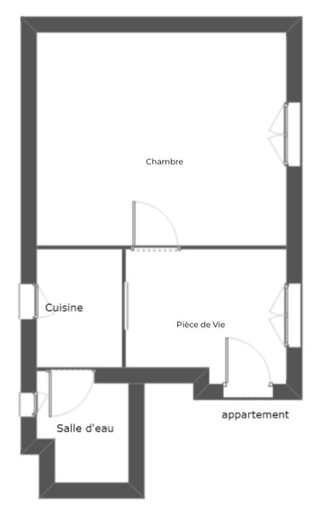Achat appartement à vendre 2 pièces 32 m² - Angers