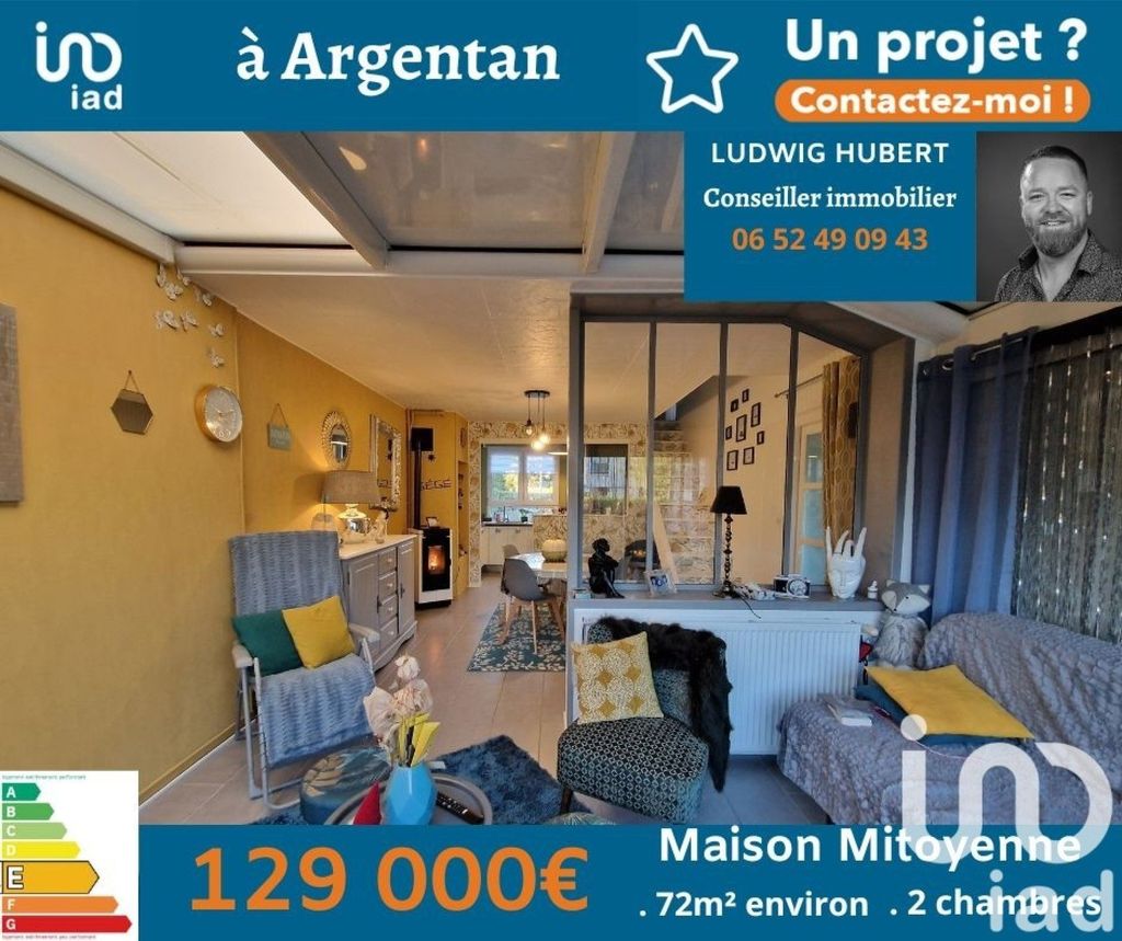 Achat maison à vendre 2 chambres 72 m² - Argentan