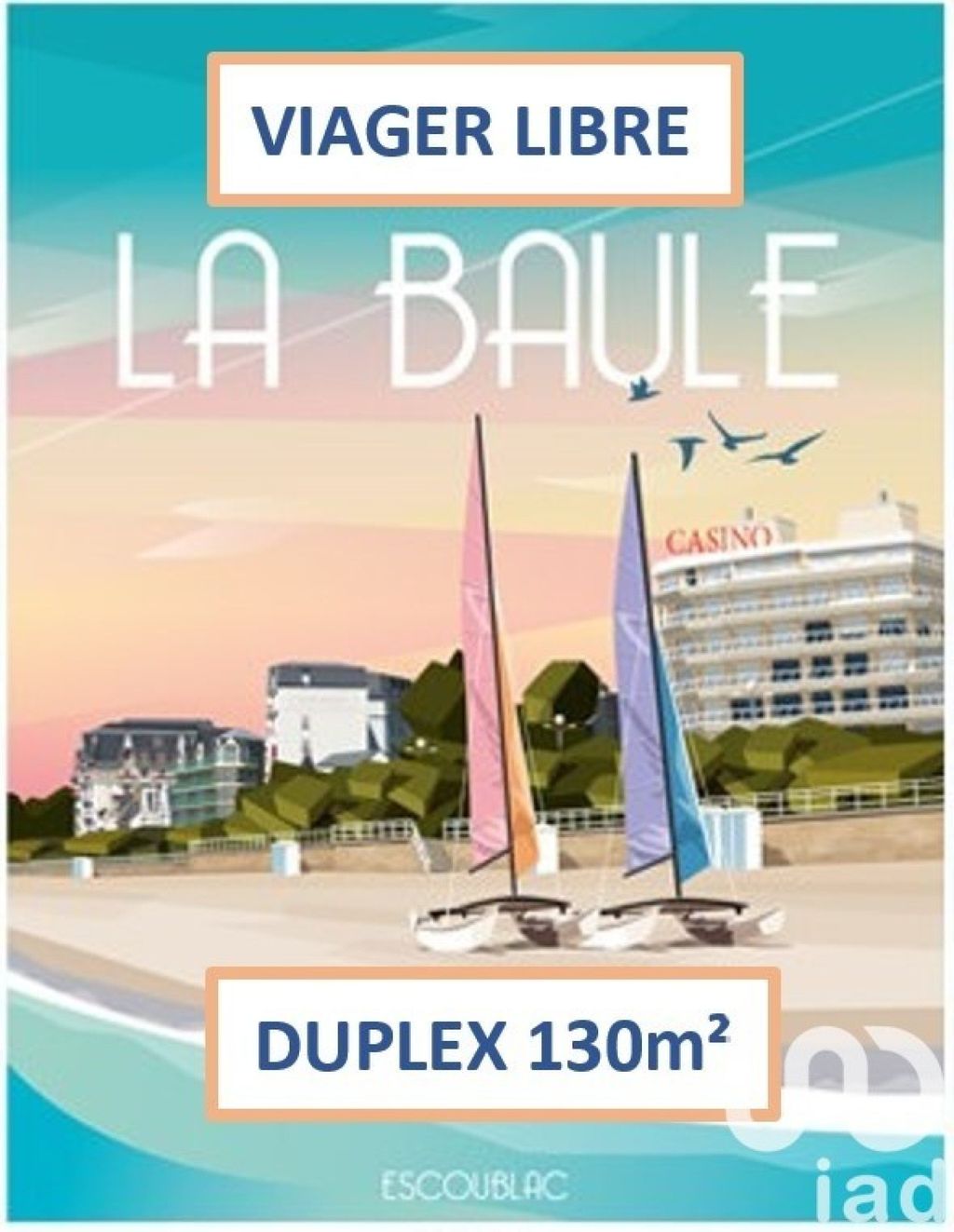 Achat duplex à vendre 5 pièces 130 m² - La Baule-Escoublac