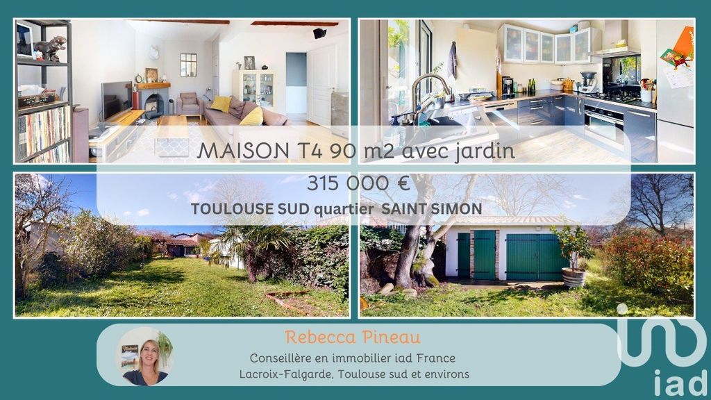 Achat maison à vendre 3 chambres 90 m² - Toulouse