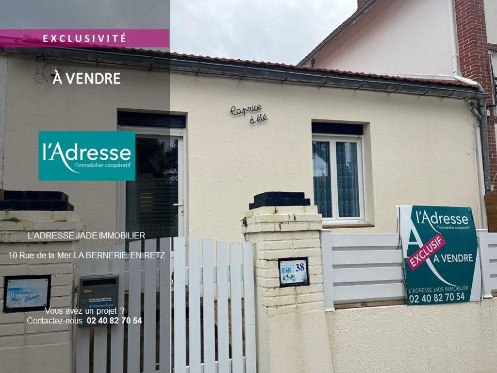 Achat maison à vendre 2 chambres 55 m² - La Bernerie-en-Retz