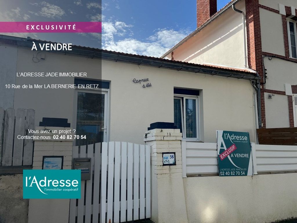 Achat maison à vendre 2 chambres 55 m² - La Bernerie-en-Retz