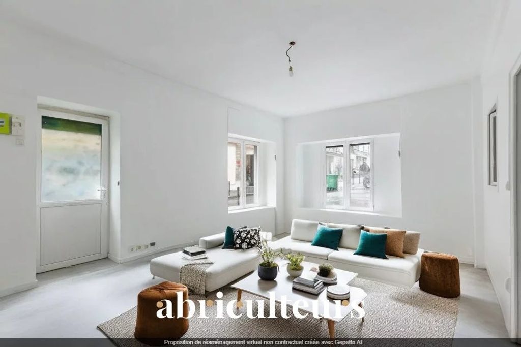 Achat appartement à vendre 3 pièces 54 m² - Paris 20ème arrondissement